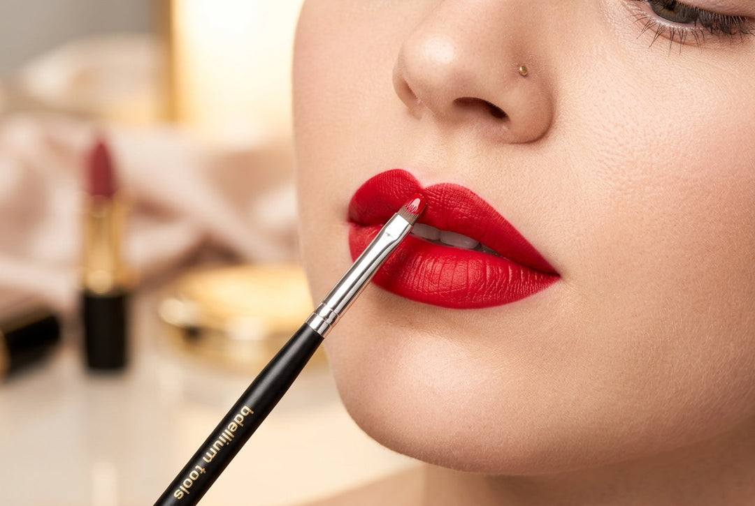 Using a Lip Brush to Control Placement, Shape, and Coverage Independently