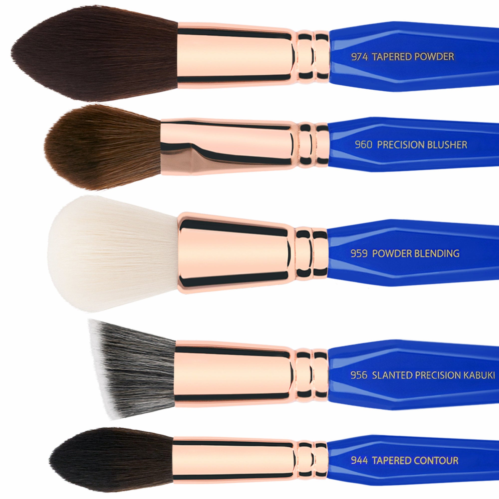 Golden Triangle PHASE II Complete 15pc. Brush Set with Pouch
