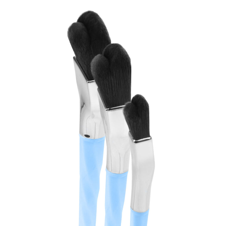 Blue Double Dome Blender 3pc. Brush Set