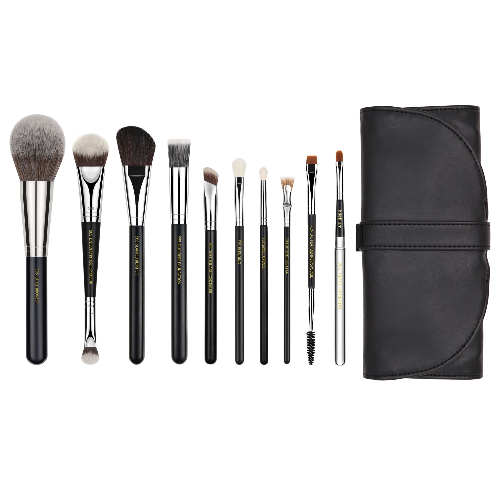 Maestro Pro Collection 10pc. Brush Set with Roll-up Pouch
