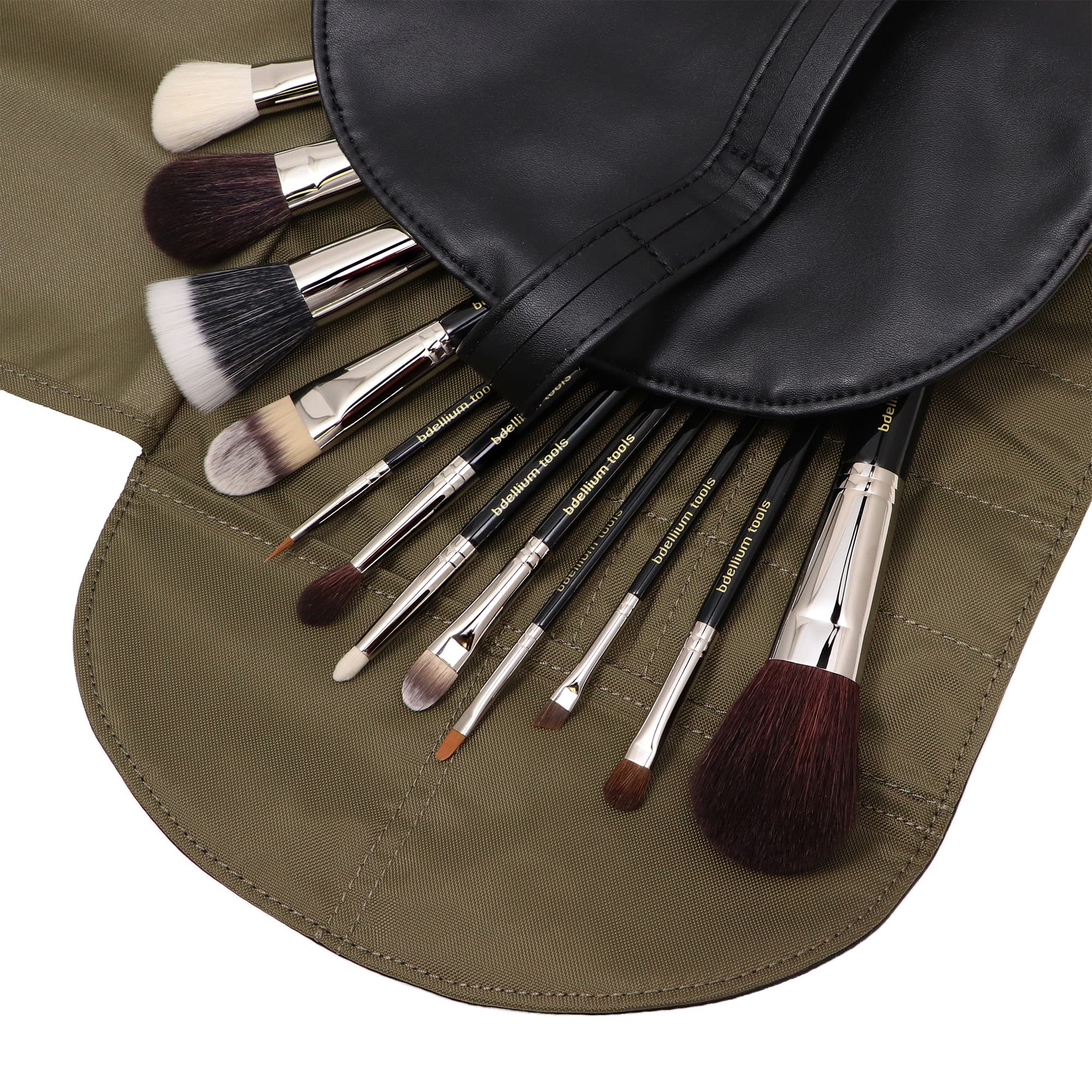 Maestro Complete 12pc. Brush Set with Roll-up Pouch – Bdellium Tools