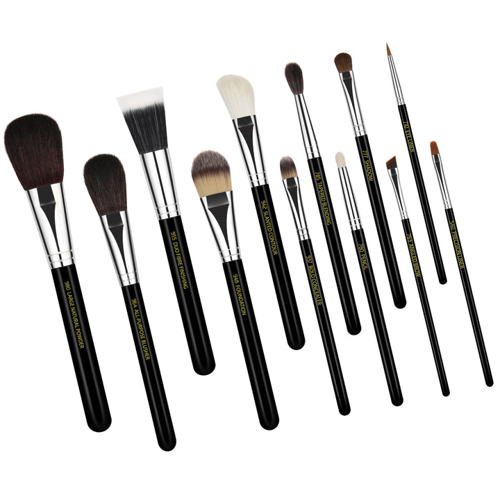 Maestro Complete 12pc. Brush Set with Roll-up Pouch